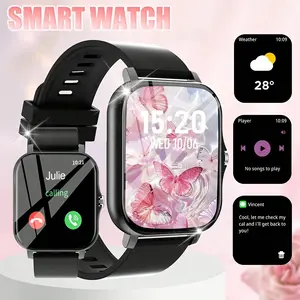 Full touch screen wireless calling smartwatch, unisex smartwatch - supports answering and making calls, message notifications, built-in sports modes, fitness watch, compatible with iPhone and Android systems, making it an ideal birthday gift.