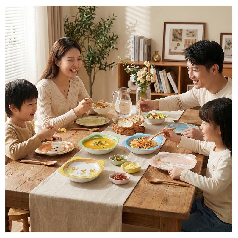 Viral Cute Animal Shaped Kids Ceramic Bowls! BOYOU Food-Grade BPA-Free Toddler Bowls, Microwave & Dishwasher Safe, 4 Adorable Designs to Boost Appetite, Stackable for Space Saving, Perfect for Baby Meals & Snacks!