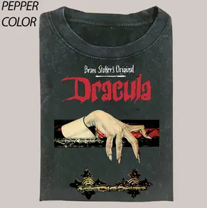 Bram Stoker's Original Dracula Tshirt, Cotton Unisex T-Shirt, Crew Neck, Menswear Top, Womenswear Top Underwear Streetwear Lady Basic Casual