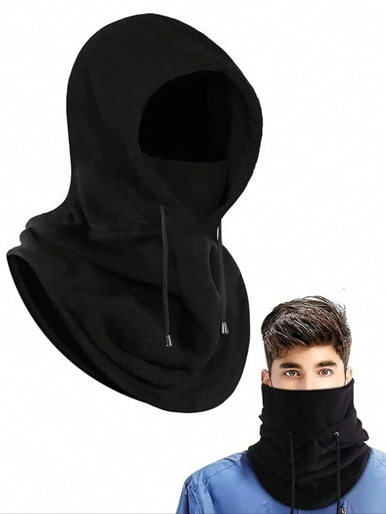 Fleece Lined Winter Beanie Hat for Men & Women, Casual Plain Design, Loose-Fit Warm Headwear for Fall & Winter Seasons