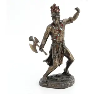 God of Lightning and War Chango Shango Statue Voodoo Santeria
