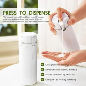 4 in 1 Travel Dispenser Bottle, Refillable Leak Proof Travel Containers, Cosmetic Pump Dispensers, Portable 30ML Travel Bottles, 4 Pack