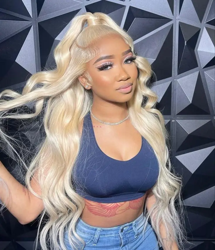 Kingsup Hair 613 Blonde Body and Deep Wave Wig 100% Human Hair 5x5 HD Lace Front Wigs Pre Plucked With Baby Hair 13x6 Transparent Lace Frontal  Wig For Women Colored Hair Wigs