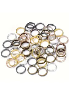 50-200pcs/set 4-20mm Open Jump Rings, Double Loops Split Rings Connectors, Jewelry Making Supplies DIY Accessories, Beading Making