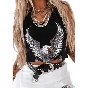 CROPPED FREEDOM THRILLS GRAPHIC BOYFRIEND TANK