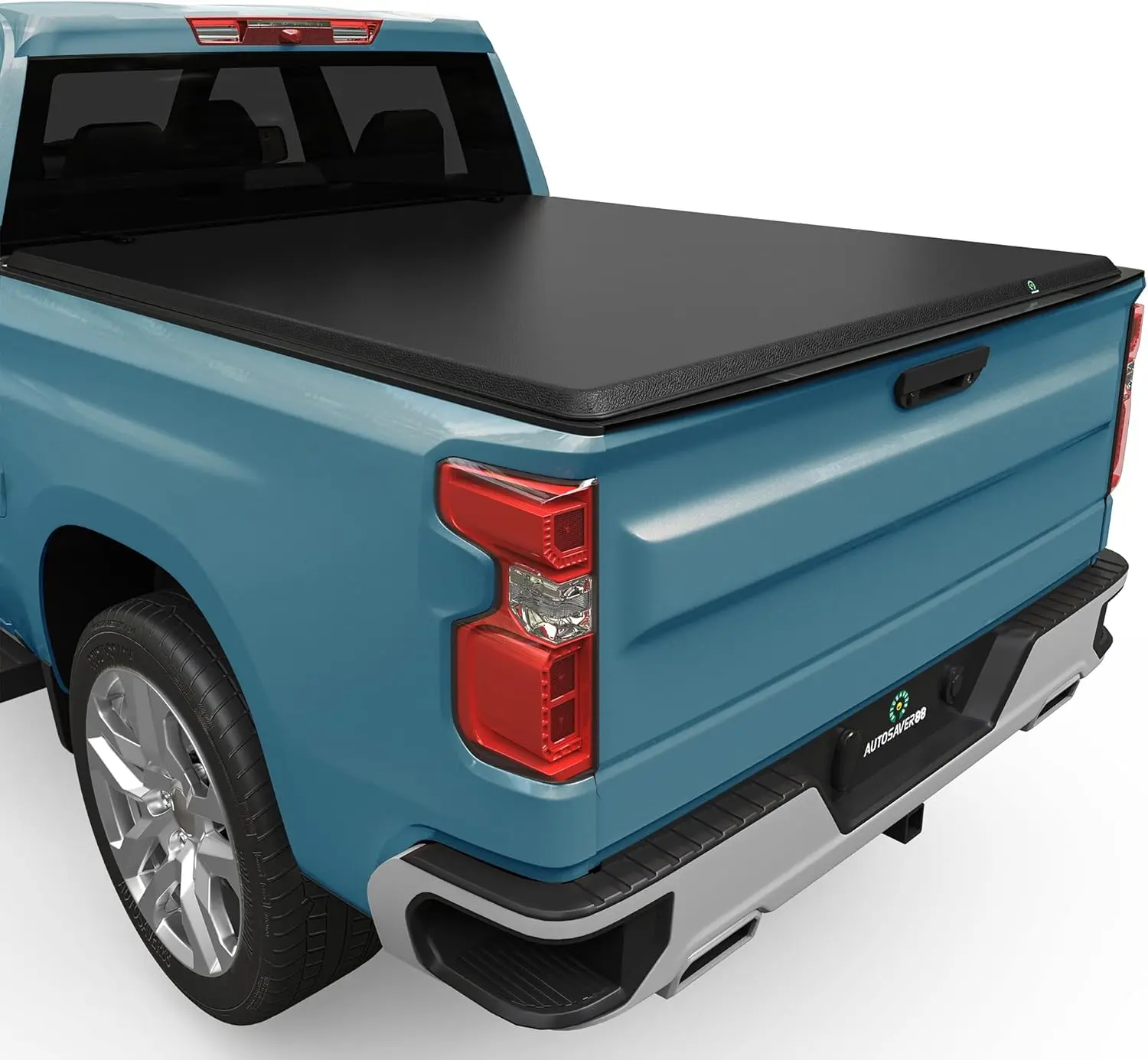 6.6 ft Bed Soft Quad-fold Truck Bed Tonneau Cover Fit for 2007-2025 Chevy Silverado/GMC Sierra 1500 New Body, 2007-2019 Chevy Silverado/GMC Sierra 2500 3500 HD