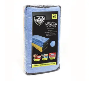 Fleece Multi-Purpose Microfiber Towel, Cleaning, Detailing, 24 Pack