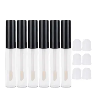 6pcs 10ml Empty Lip Gloss Tube Plastic Refillable Bottles Liquid Lipstick Container lipgloss Sample Bottle Empty Cosmetic Bottles