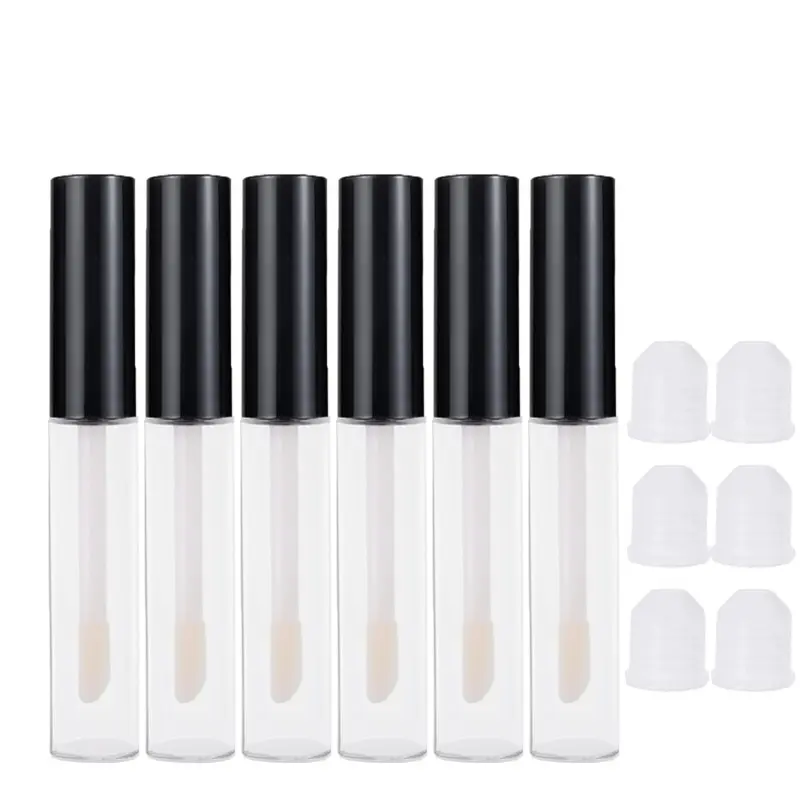 6pcs 10ml Empty Lip Gloss Tube Plastic Refillable Bottles Liquid Lipstick Container lipgloss Sample Bottle Empty Cosmetic Bottles