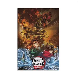 Demon Slayer Infinity Castle (2025) - Group Key Art Wall Poster Japanese Hot-blooded Manga Poster