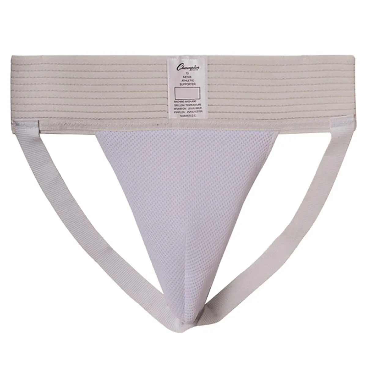 CHAMPION High-Quality Extra Large 10XL Male Athletic Supporter - White, Soft Rayon Pouch Gym Underwear, Elastic Training Underwear, Workout Innerwear