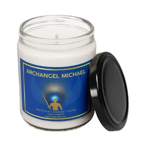Archangel Michael Soy Candle - Reiki Charged for Protection Courage & Justice