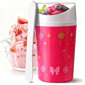 Unique DIY Slushie Cup,Quick Frozen Homemade Single-Serving Slushies,Magic Quick Frozen,Double Layer Squeeze Cup Slushy Maker for Friends Family