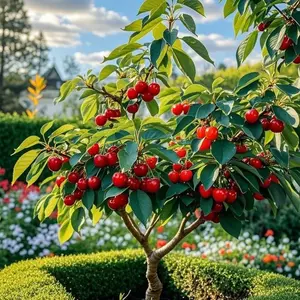 10 PCS Dwarf Cherry Tree Seeds – Sweet & Juicy Fruit, Fast-Growing, Cold-Hardy, Easy to Grow, Perfect for Small Gardens & Containers