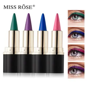 Miss Rose 4 Colors Cream Gel Eyeliner Set, Smooth Waterproof Long-Lasting, Multi-Use Eye Makeup Stick for Cat Eye & Smoky Eye Looks