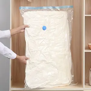 1pc space saving clothing and bedding vacuum compression bag - dustproof and moisture-proof organizer (without manual pump, please purchase separately if needed) Suction Pump storage supplies
