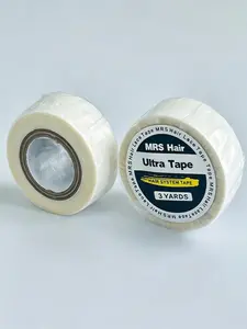 2 Rolls 3 yard 2cm Wide Wig Tape, Strong Invisible Hair Extension Tape, Lace Wig/extension Clip Long-Lasting Adhesive, All Seasons Use Hair Extensions Tape