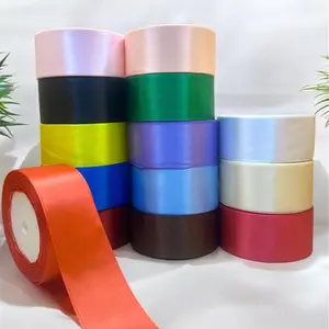 Eternal Roses Satin Ribbon - 25 Yards, 1.5" Width, 5 Rolls, Multi-purpose Decorative Ribbon roses, Party Decorations