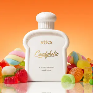 Sttes Candyholic Eau de Parfum for Women 3.4 Fl Oz / 100ml – Sweet Candy Perfume with Cotton Candy, Butterscotch & Vanilla, Candyholic Gourmand Fragrance, Long Lasting Women's Perfume Gift