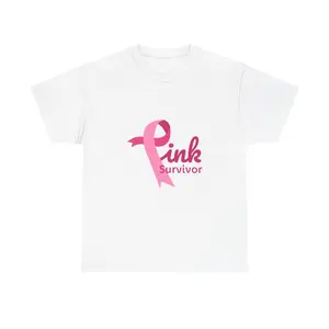 Pink Customized Unisex Heavy Cotton Tee