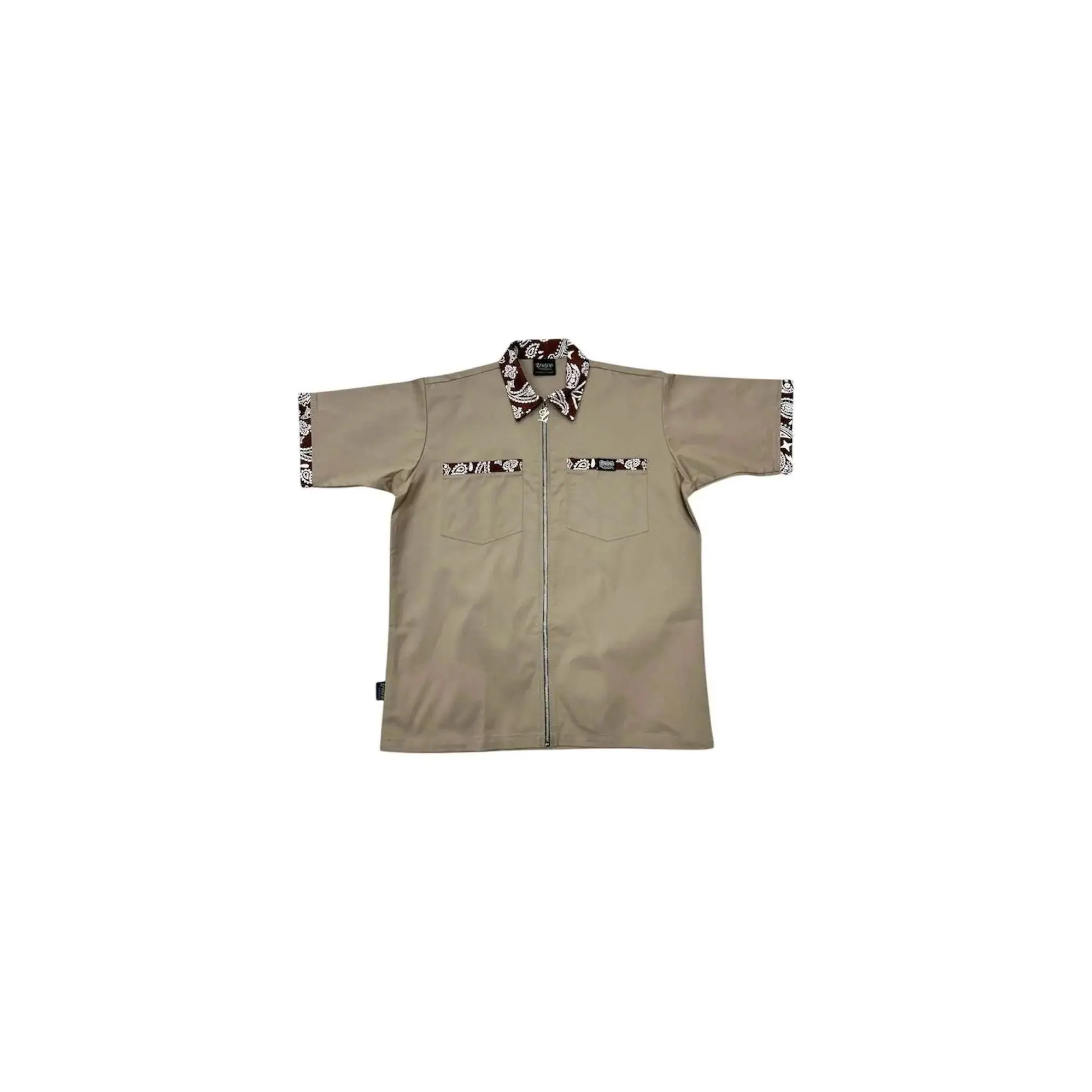 LOWRIDING KHAKI BROWN BANDANA