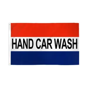 Hand Car Wash Flag 3x5ft Poly, Banners, Party Decorations Banners, Party Decor, Outdoor Banners