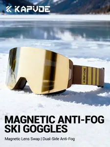 1pc KAPVOE Sports Glasses Ski Goggles Skiing Mask Snowboard Men Women Snow Ski Goggles