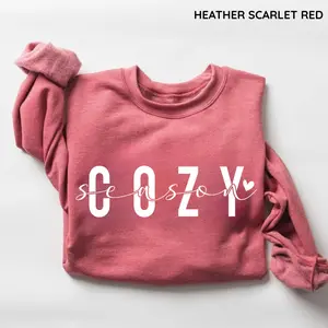 Cozy Season Sweatshirt, Merry and Bright Christmas Sweater, Holiday Outfit, Festive Winter Pullover Shirt