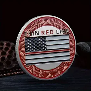 Commemorative coins, hero firefighter honor badges, souvenirs, collection gifts