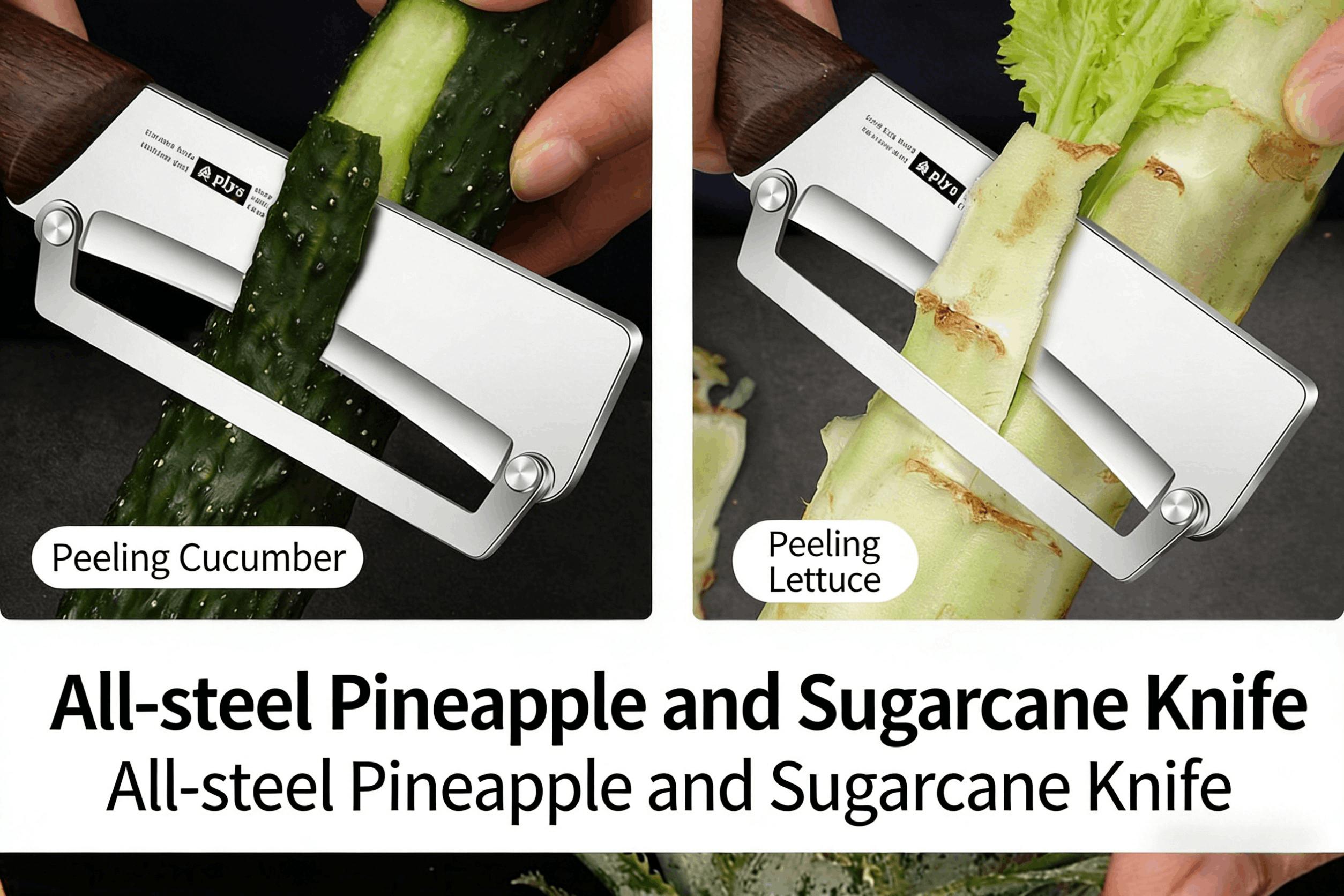 2-in-1 Fruit & Veggie Peeler with Bottle Opener Sharp Stainless Steel Upgraded Ergonomic Comfort Grip Non-Slip