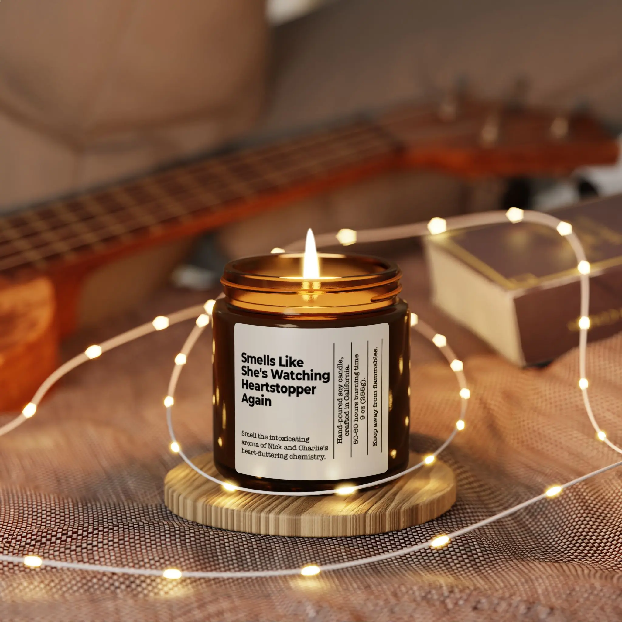 Smell Like She's Watching Heartstopper Again Candle, Heartstopper Candle, TVShow Candle, Nick and Charlie Candle