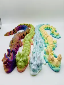 3D Printed Dragon - Single Color Articulating Figurines