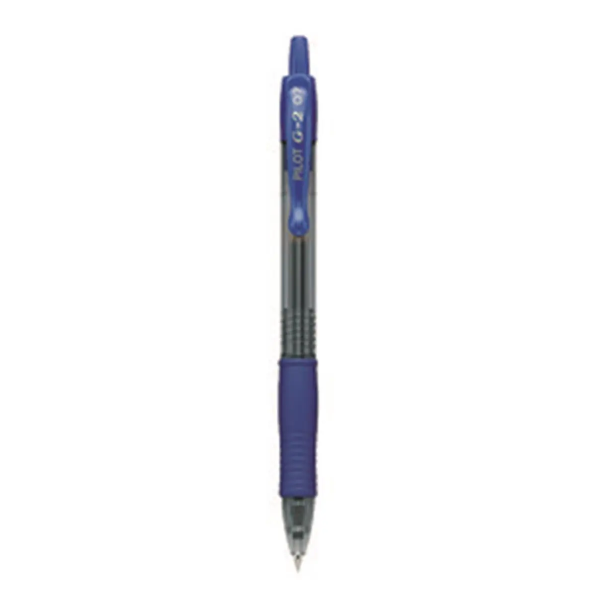 212 MAIN Retractable Gel Ink Rolling Ball Pen, Pilot Corporation Of America 31171 UPC G2, .7mm Blue, Contoured Rubber Grip, Smooth Writing, Gel Ink Formula (Assorted Colors Option Available)