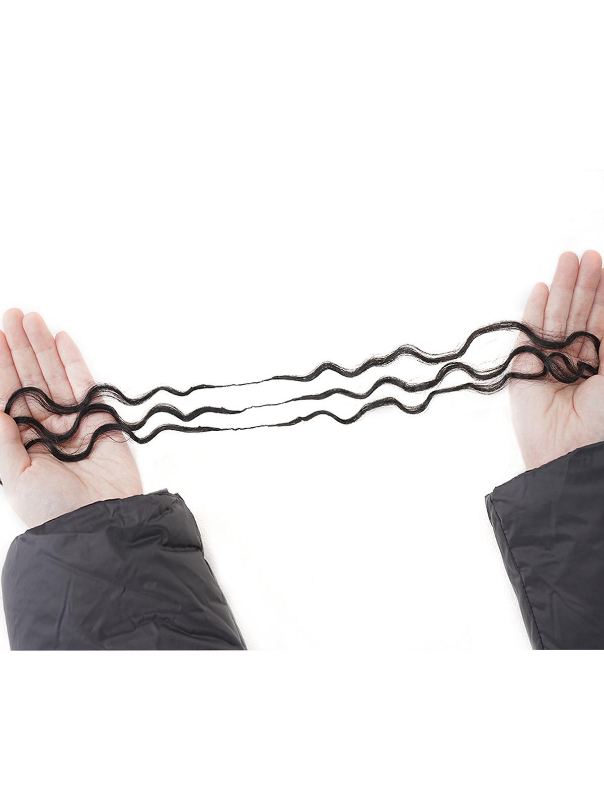 [Lowest Price] Mihugass 100% Crochet Human Hair Burmese Curly Wave Pre Separated Miracle Knots Hair Bundles 50g/Pack Feather Crochet Human Hair Extensions Curly & Water Wave Textures with Crochet Hook Natural Black