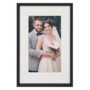 REGALWOVEN Metal Picture Stylish Tabletop Display Frame for Wedding Photos and Posters Family Decor