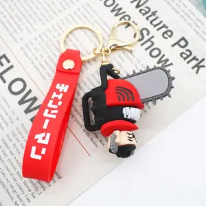 */2026Chainsaw Man Keychains Cartoon Anime Keyrings Doll Pendant Keyholder Toys Accessories