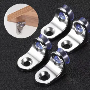 Stainless Steel Bracket, 20pcs Fixed Glass Bracket, Furniture Bracket, Wooden Wall Bracket, Glass Bracket for Home & Office