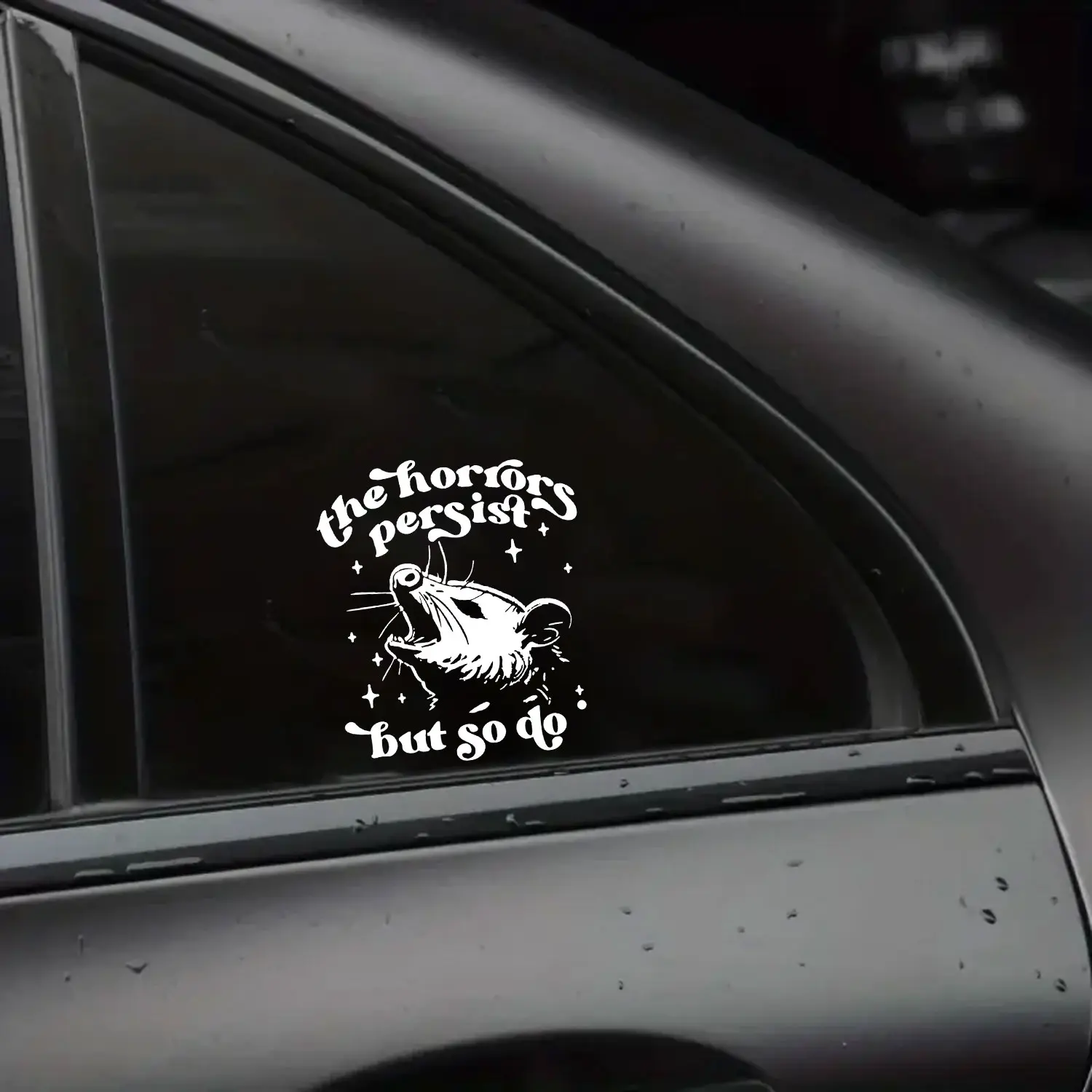 Funny Possum Meme Sticker Vinyl Decal Cute Sarcastic Humor Design for Car Window Laptop Water Bottle Tumbler Gift Idea