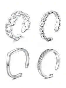 Adjustable Toe Rings 4PCS