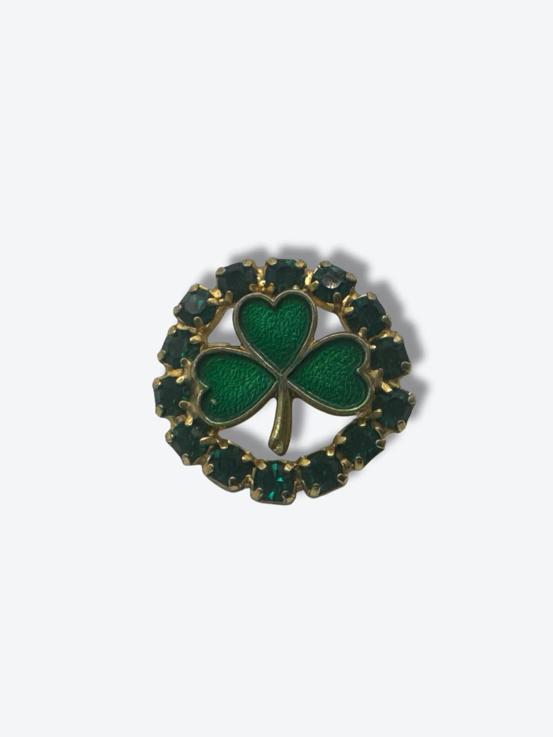 Vintage Mini Shamrock Brooch
