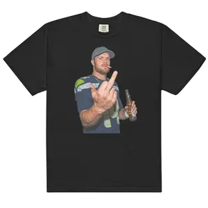 Sam Darnold Middle Finger Meme  Unisex Heavyweight T-shirt, Funny Shirt