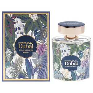 Amber Oud - Palm Dubai by Al Haramain for Unisex -3.33 oz Extrait De Parfum Spray