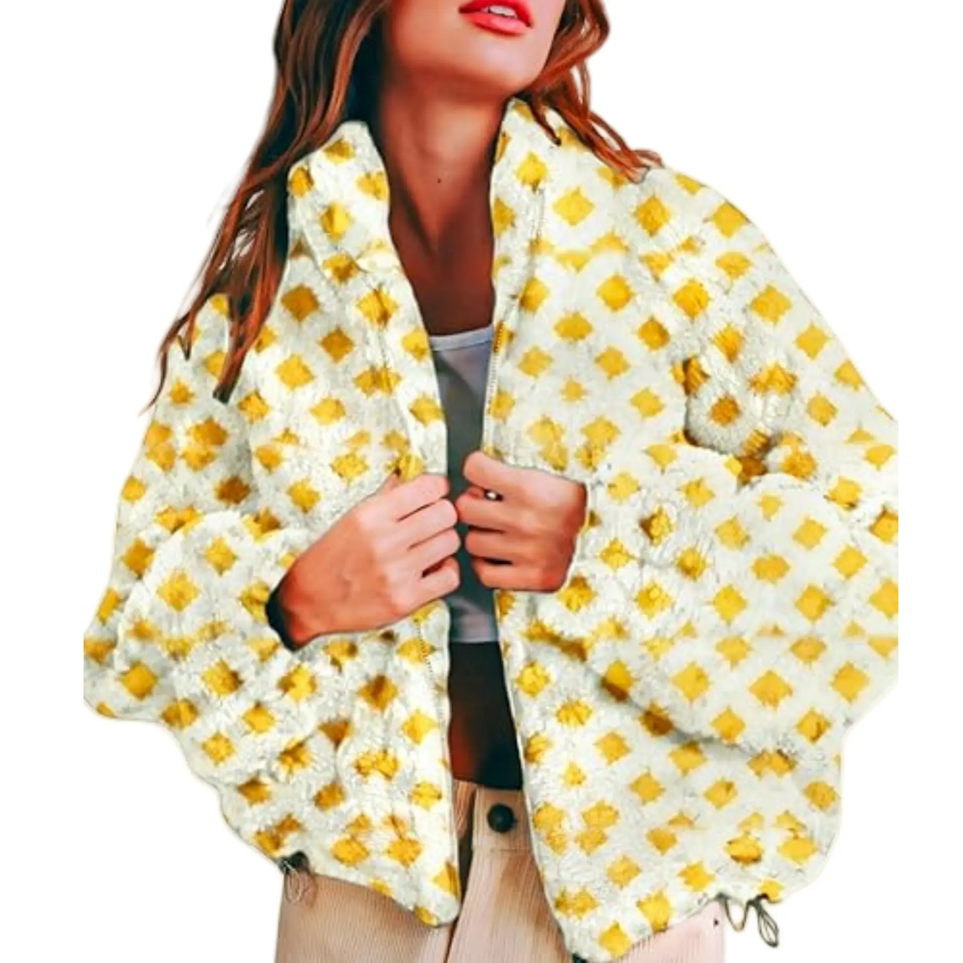 White background with yellow grid