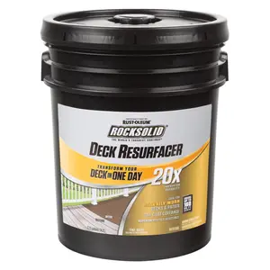 Rocksolid 1694611 4 gal Rust-Oleum 20X Solid Color Water-Based Deck Resurfacer Tint Base