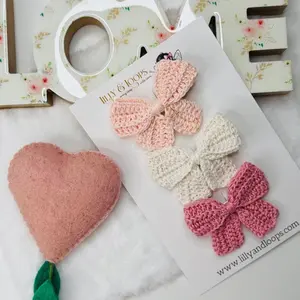 Crochet bows