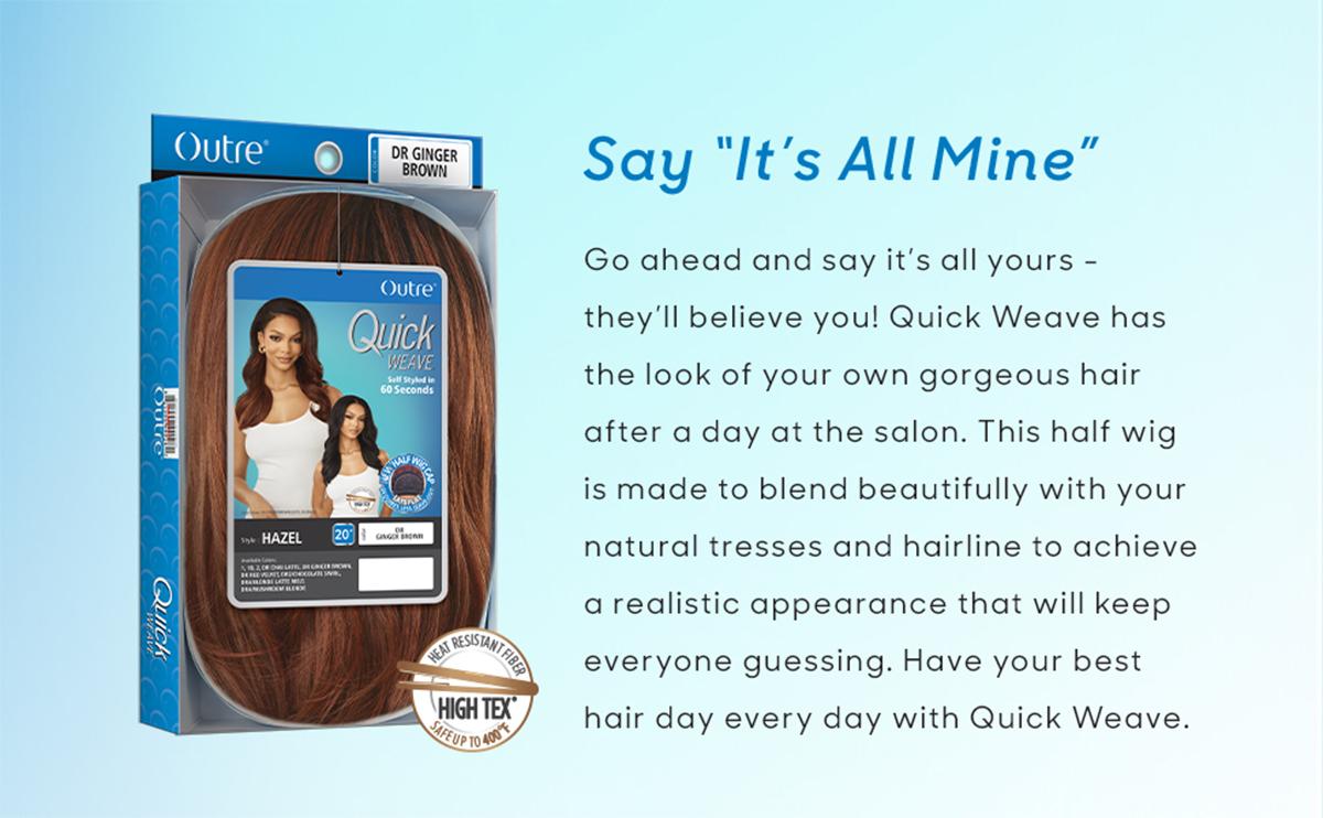 Outre Half Wig Quick Weave Rosewell