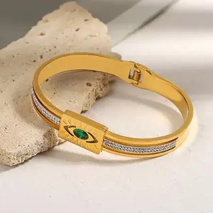 Evil Eye Crystal Bangle