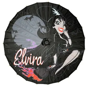 Elvira Bewitched Fabric Parasol Umbrella