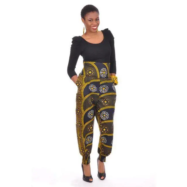 Gorgeous African Print Ankara Genie Pants for Women-DP3210P