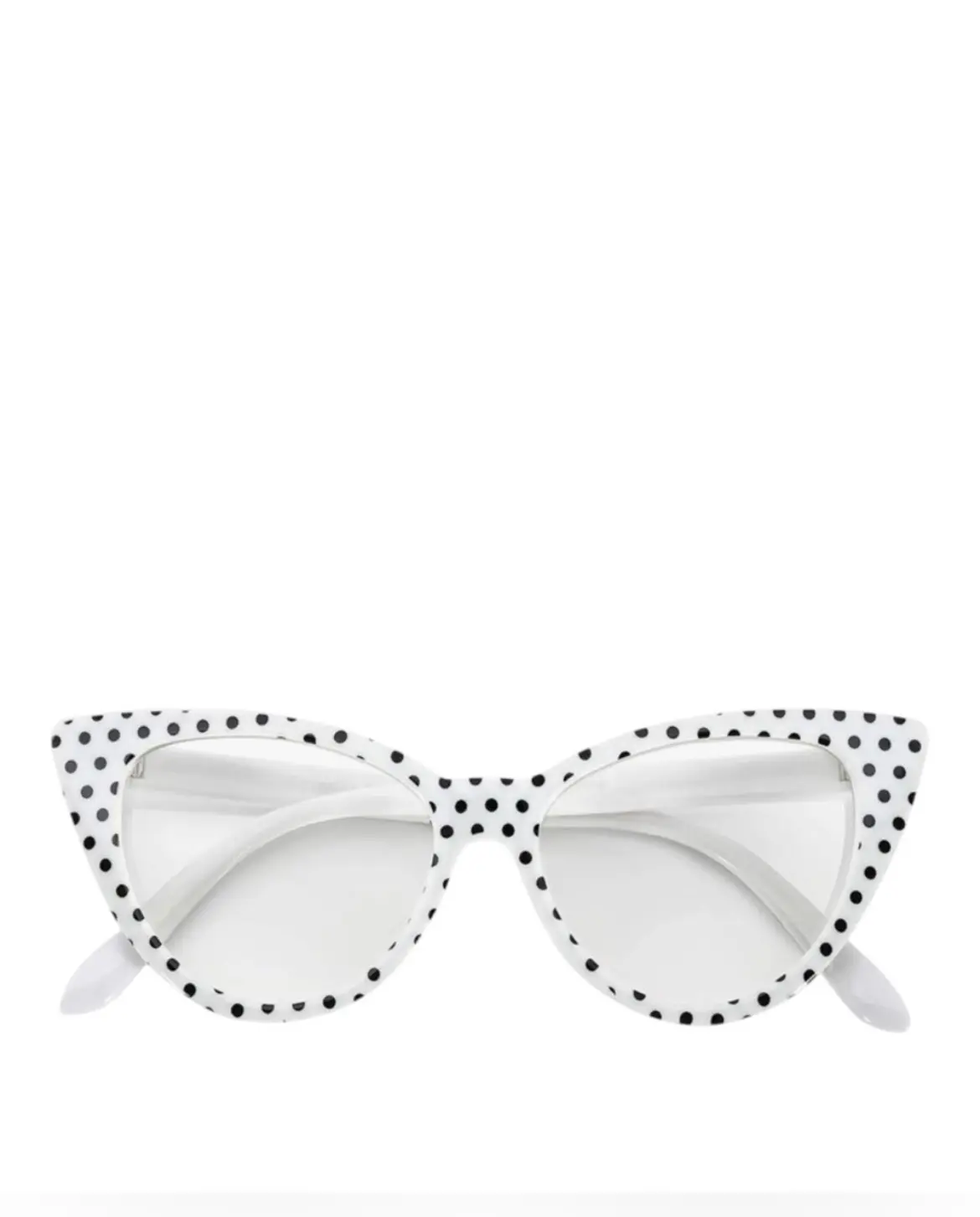 Polkadot Cat Eye Sunglasses, Stylish UV-Protective Eyewear for Women